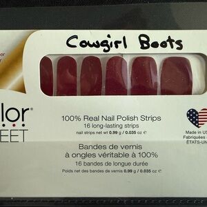Color Street Cowgirl Boots Nail Strips - Bold Red